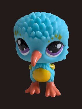 10/$25 Hasbro Littlest Pet Shop G7 #82 Blue Kiwi Bird Figure